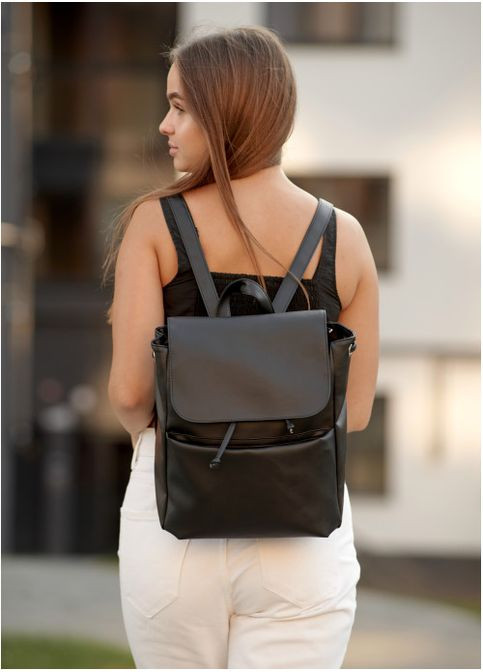 Жіночий міський рюкзак Чорний (6630251230) Sambag (361244651)