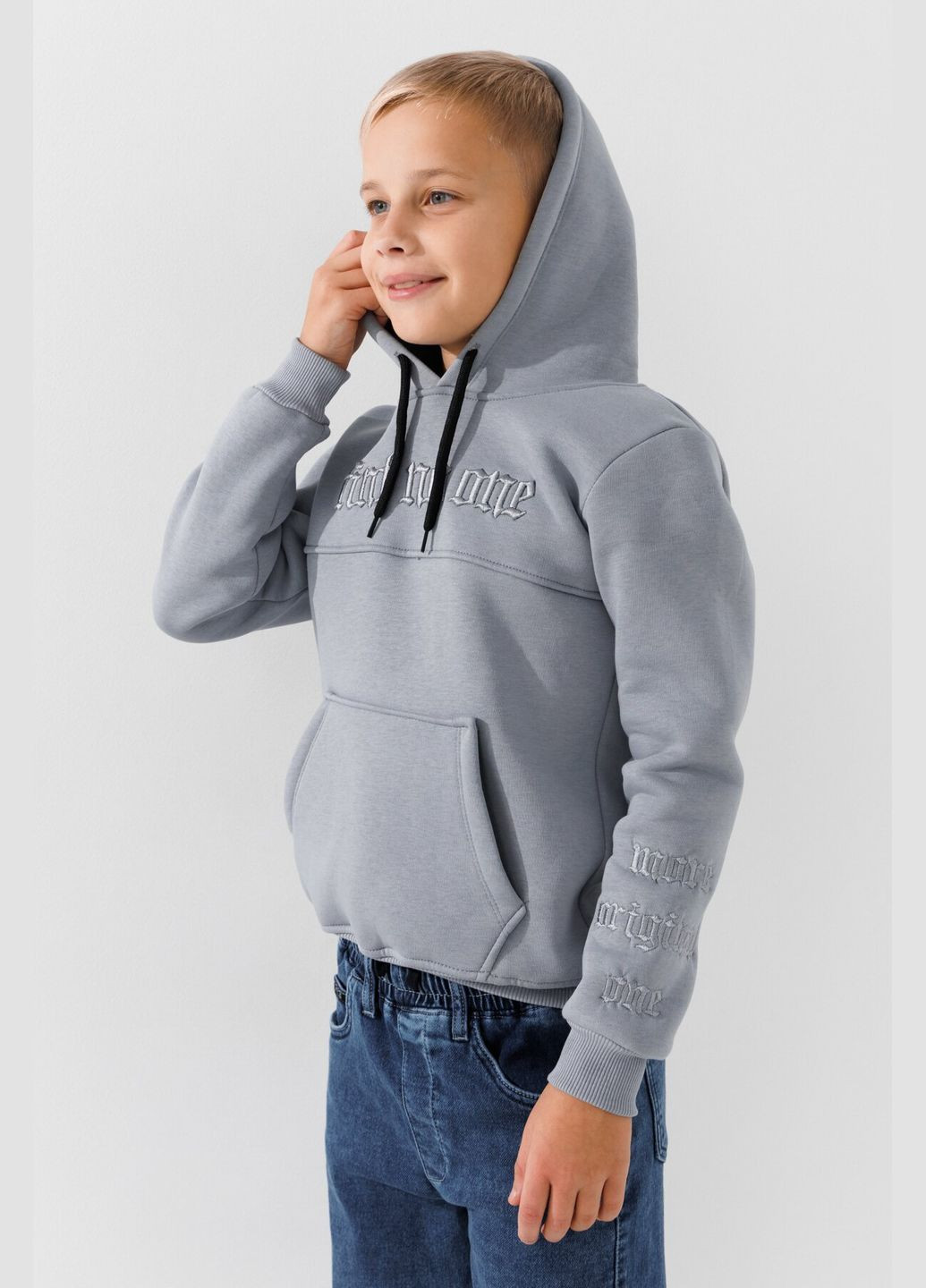Худи с принтом для мальчика 505 116 см Серый shop (2000990805102) Pitiki (352528697)