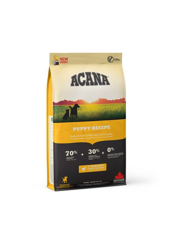 Сухий корм для собак Puppy Recipe для цуценят всіх порід 11.4 кг (a50011) Acana (307500200)