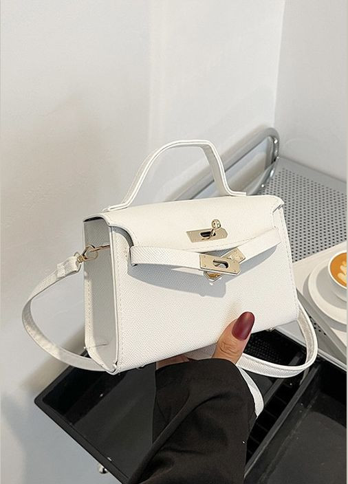 Жіноча сумка крос-боді на ремінці через плече біла No Brand (296008152)