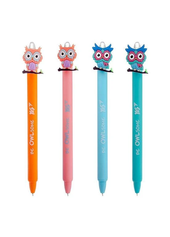 Ручка масляна автомат " " /412007/ "Cute owl" 0,7 мм, синя (36/1296) Yes (377755378)