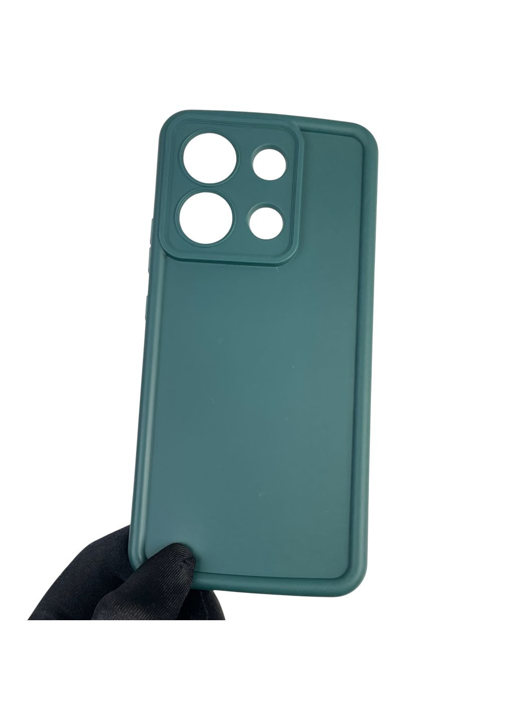 Чохол силіконовий Soft Touch для Redmi Note 13 4G темно-зелений (Повний захист камери) Xiaomi (366390629)