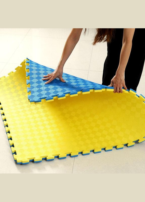 Мат- татами ласточкин хвост EVA 1000х1000х20 мм Мат-пазл WCG (346535211)