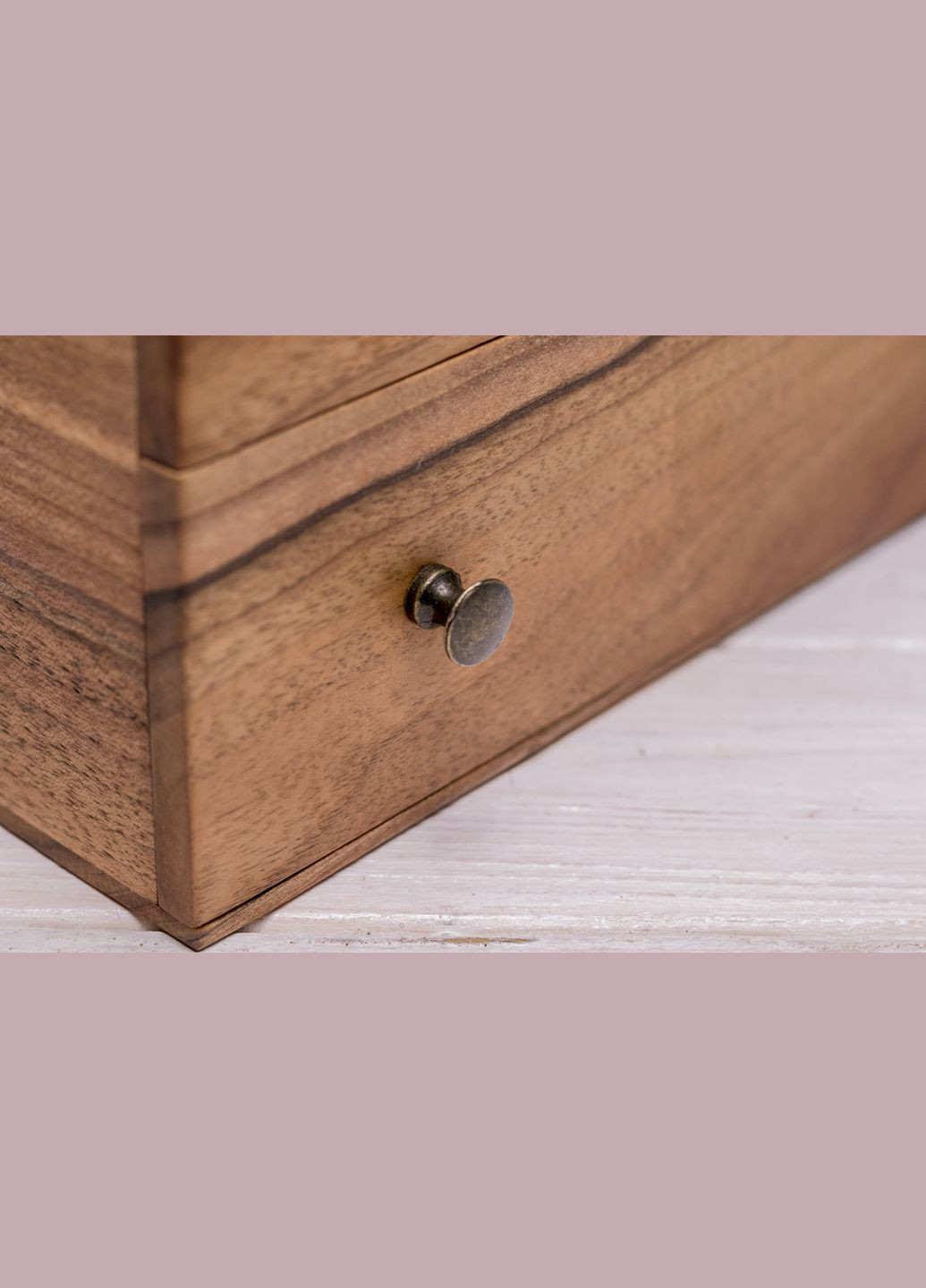 Именная коробочка с гравированием на подарок с шухлядой для украшений EcoWalnut (295266133)