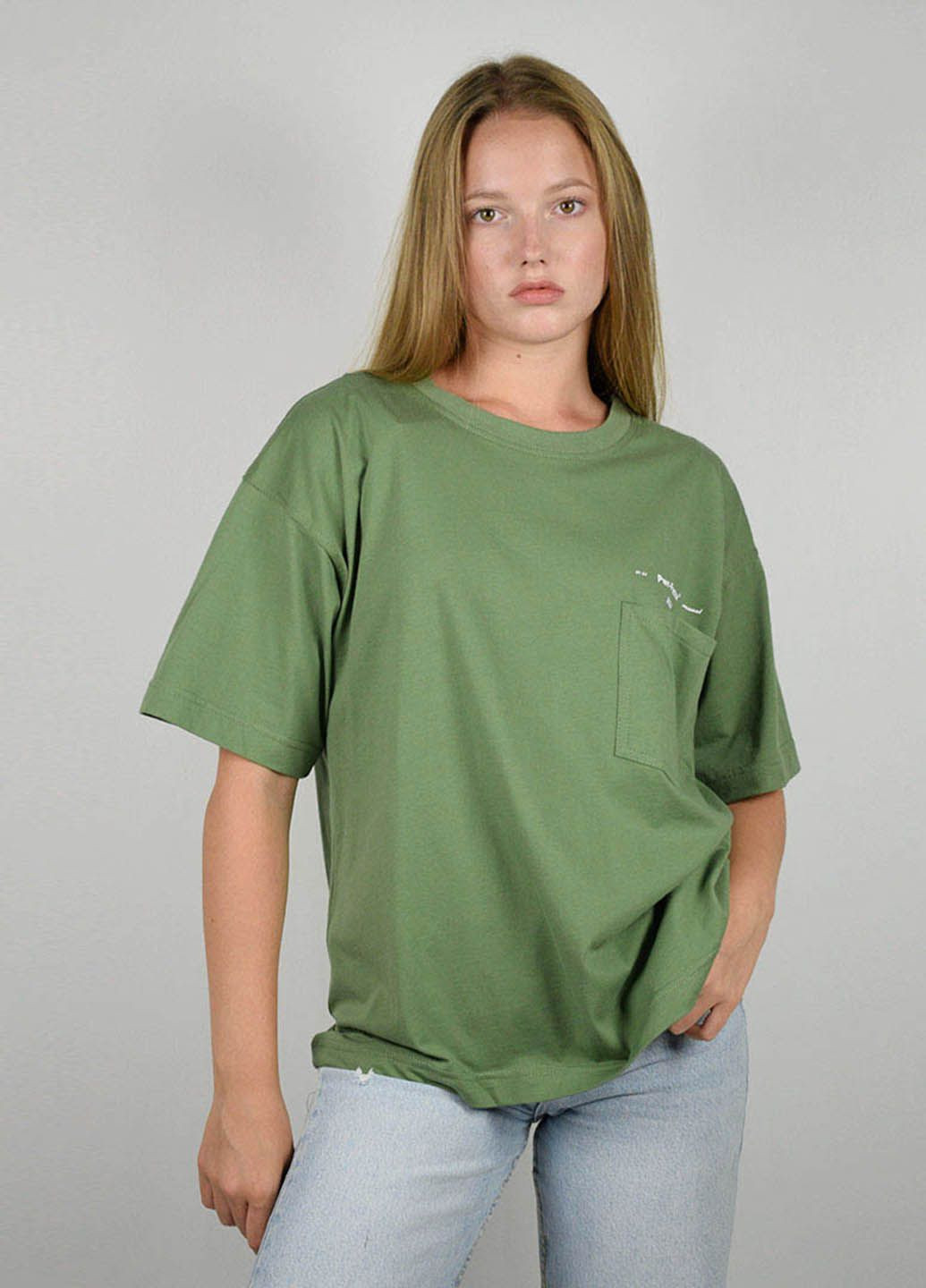 Зелена літня футболка жіноча зелена 101218 Power
