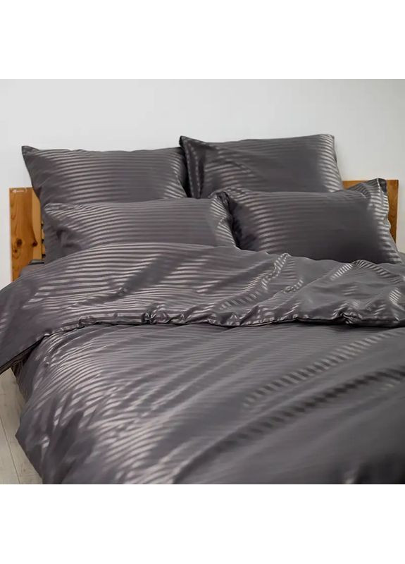 Постільна білизна СТРАЙП САТИН Graphite ТЕП (363133382)