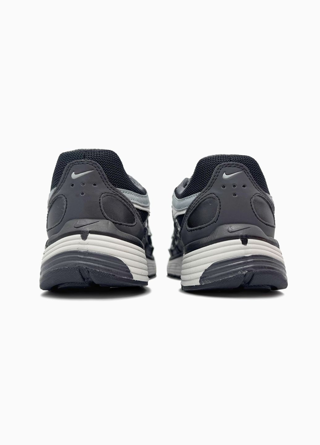 Чорні Осінні кросівки чоловічі і жіночі nike p-6000 black grey blue | найк р-6000 чорні No Brand