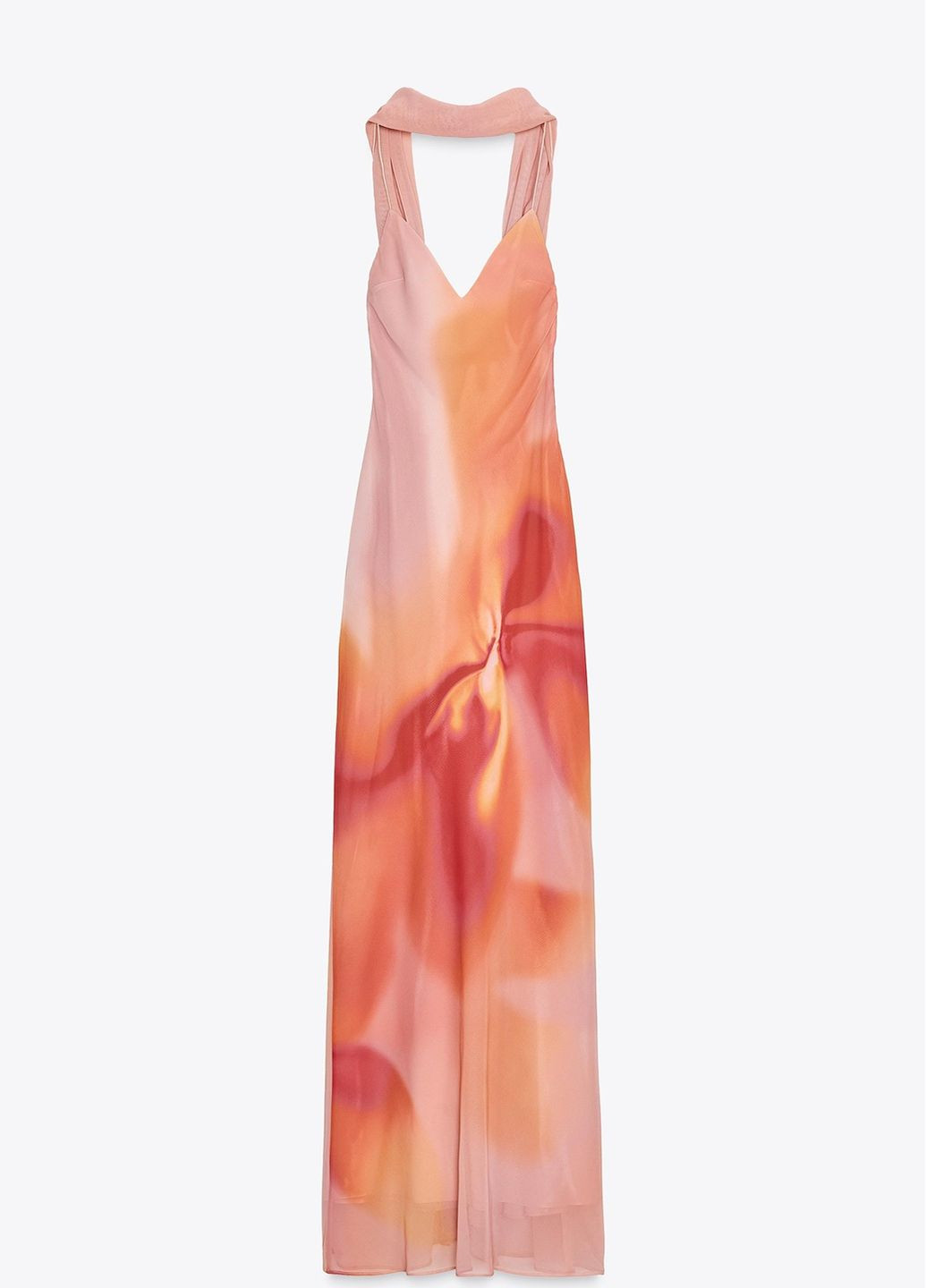 Комбінована сукня Zara з абстрактним візерунком