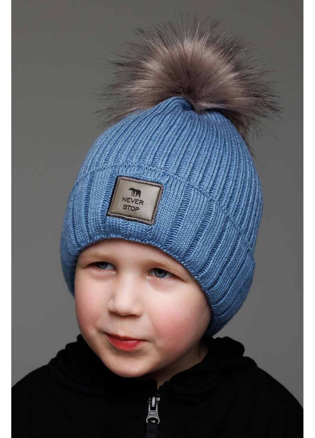 Шапка для мальчика Берни K131 50-52 см. Кофе Alex K131-28 (364302135)