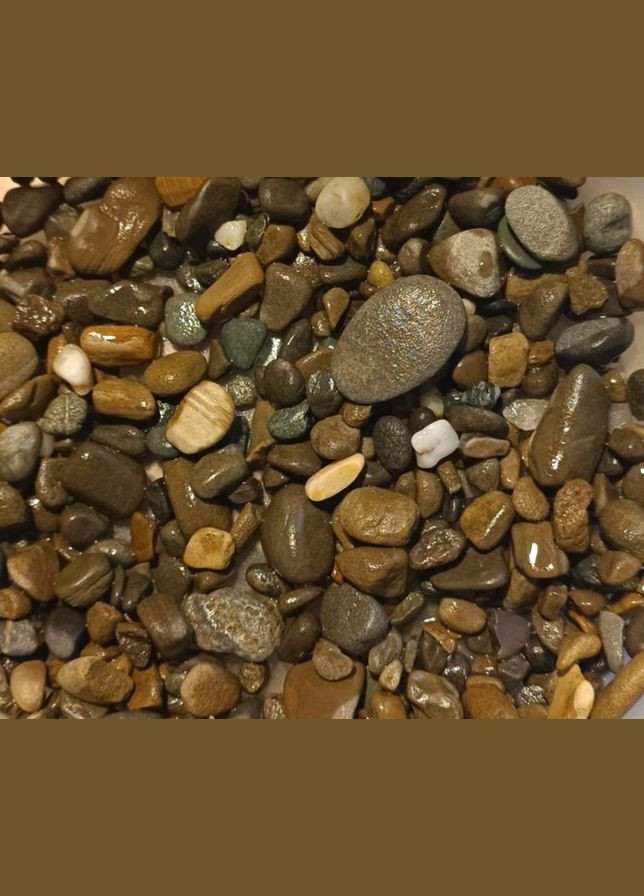 Грунт 34 аквариумный декоративный галька речная плоская (5-10мм), 1 кг Resun (278309979)