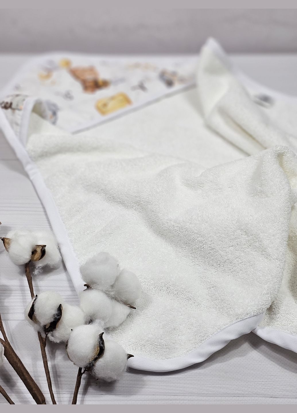 Рушник куточок a.l.babybox Зодіак 80х80 Білий No Brand білий