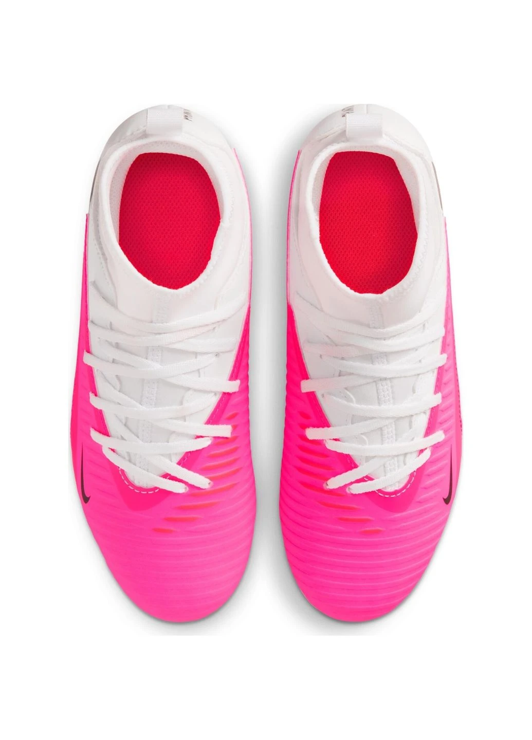 Бутси дитячі JR FG/MG біло-рожеві IH1791-901 Nike PHANTOM 6 HIGH CLUB (397079632)