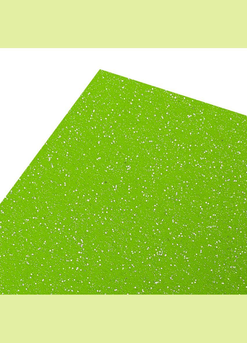 Набір м'якого фетру з гліттером 741812 21х30 см 10 листів салатовий Santi (364103051)