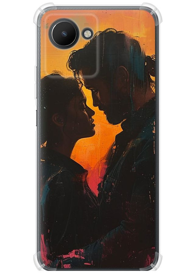 Силіконовий протиударний с посиленими кутами чохол 'Кохання на полотні' для Endorphone Realme C30 (286764109)