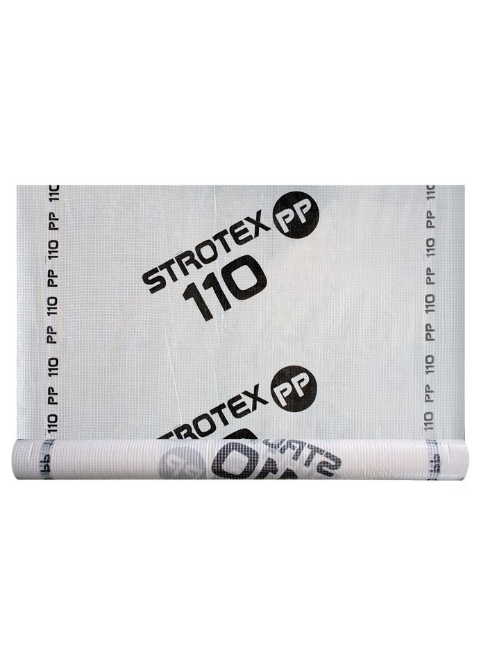 Гидроизоляционная плёнка 110 PP 110 г/м.кв. (Гидроизоляционная пленка гидроизоляция стротекс) Strotex (364978687)