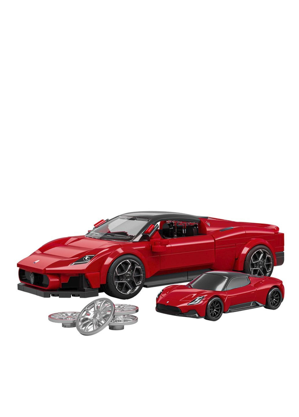 Колекційна машинка-конструктор - "Maserati" серії "Speed" Mattel Brick Shop колір червоний ЦБ-00285843 Hot Wheels (362024973)