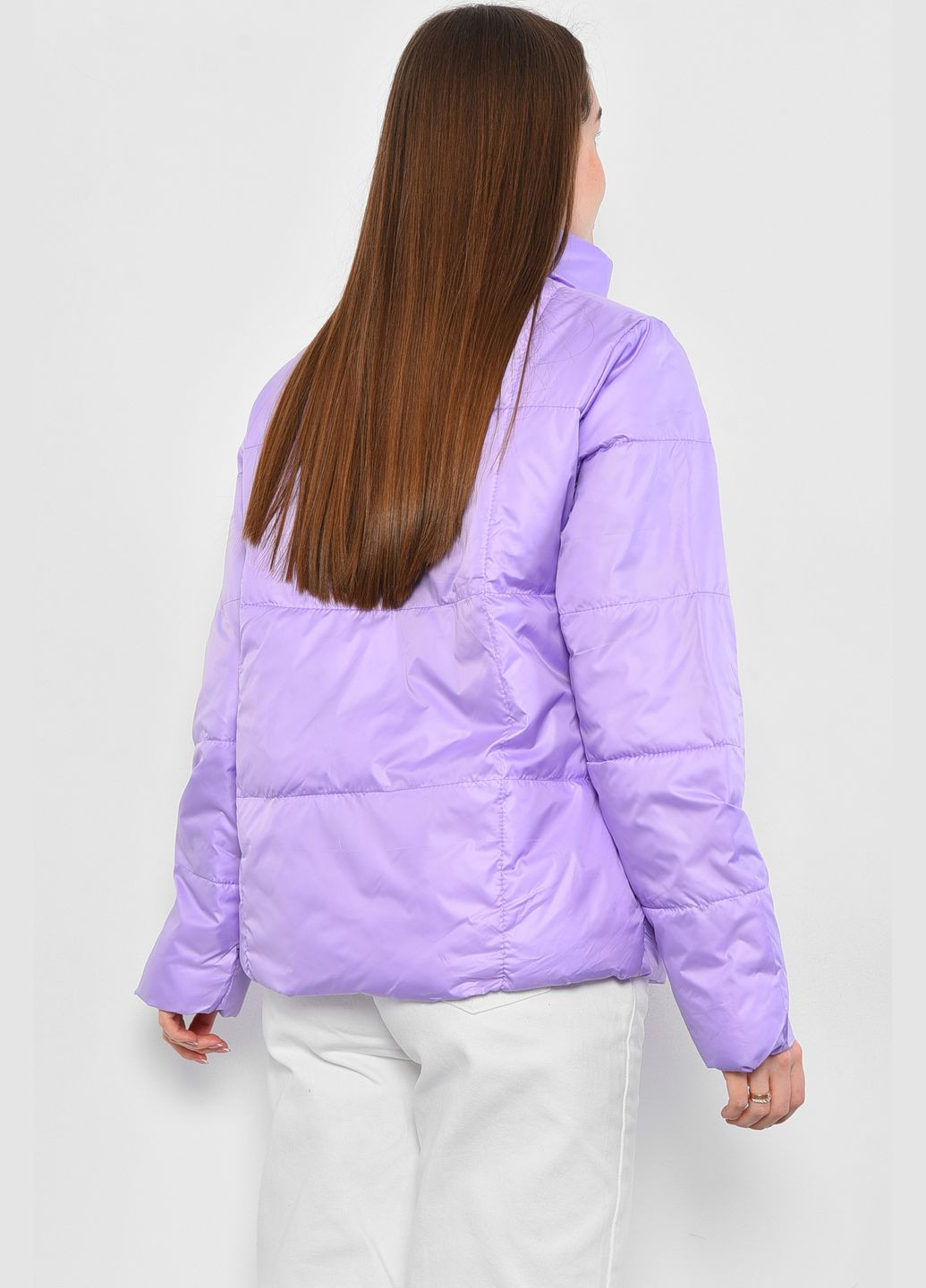 Бузкова демісезонна куртка жіноча демісезонна бузкового кольору Let's Shop