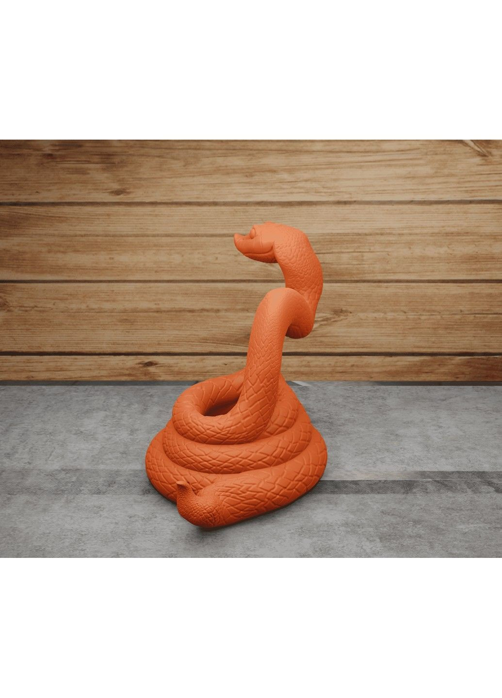 Статуэтка Змея "Смешной удав", символ 2025 года. Белая ЗаСвіт (369718392)