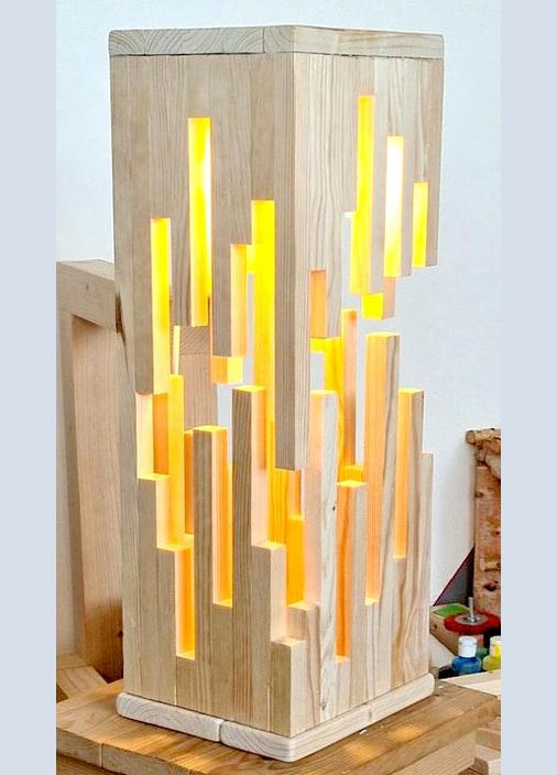 Светильник напольный из дерева Бирден бланже (НПС-001301) No Brand (328073228)