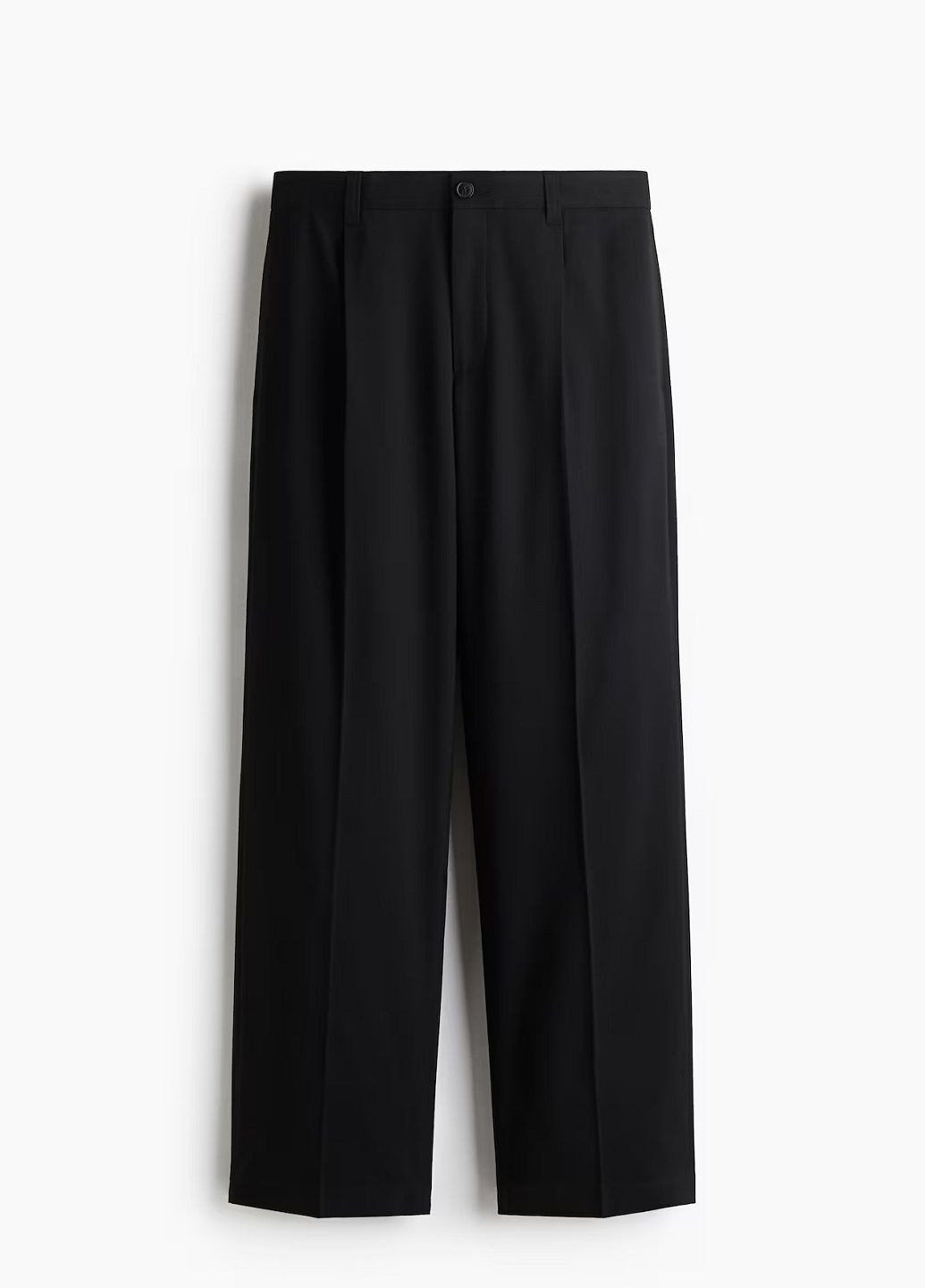 Черные кэжуал демисезонные брюки H&M