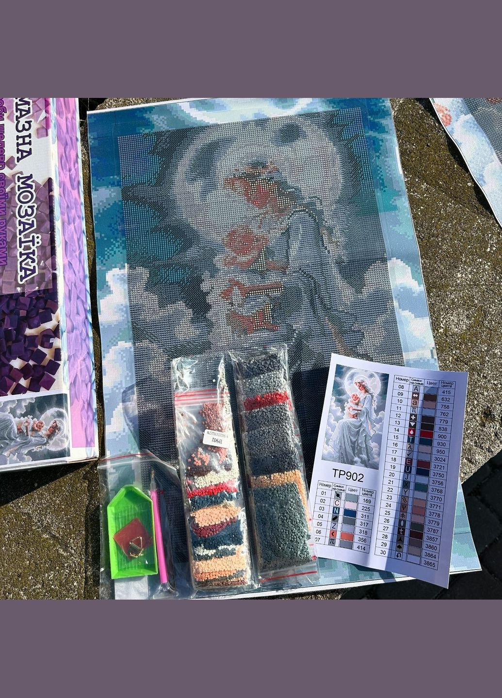 Алмазна мозаїка Мадонна з дитям TP902 ColorArt (306716479)