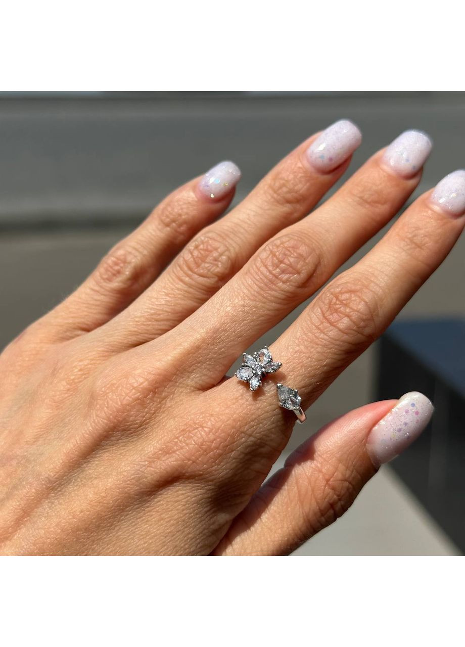 Срібна каблучка "Блискучий гербарій" 192611C01 Kabluchka (355347849)