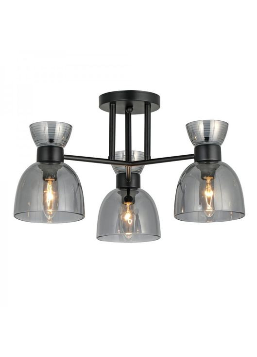 Люстра на 3 плафони BL1230-1 MARSEILLE під лампу чорний (80516) Ardero (321971515)