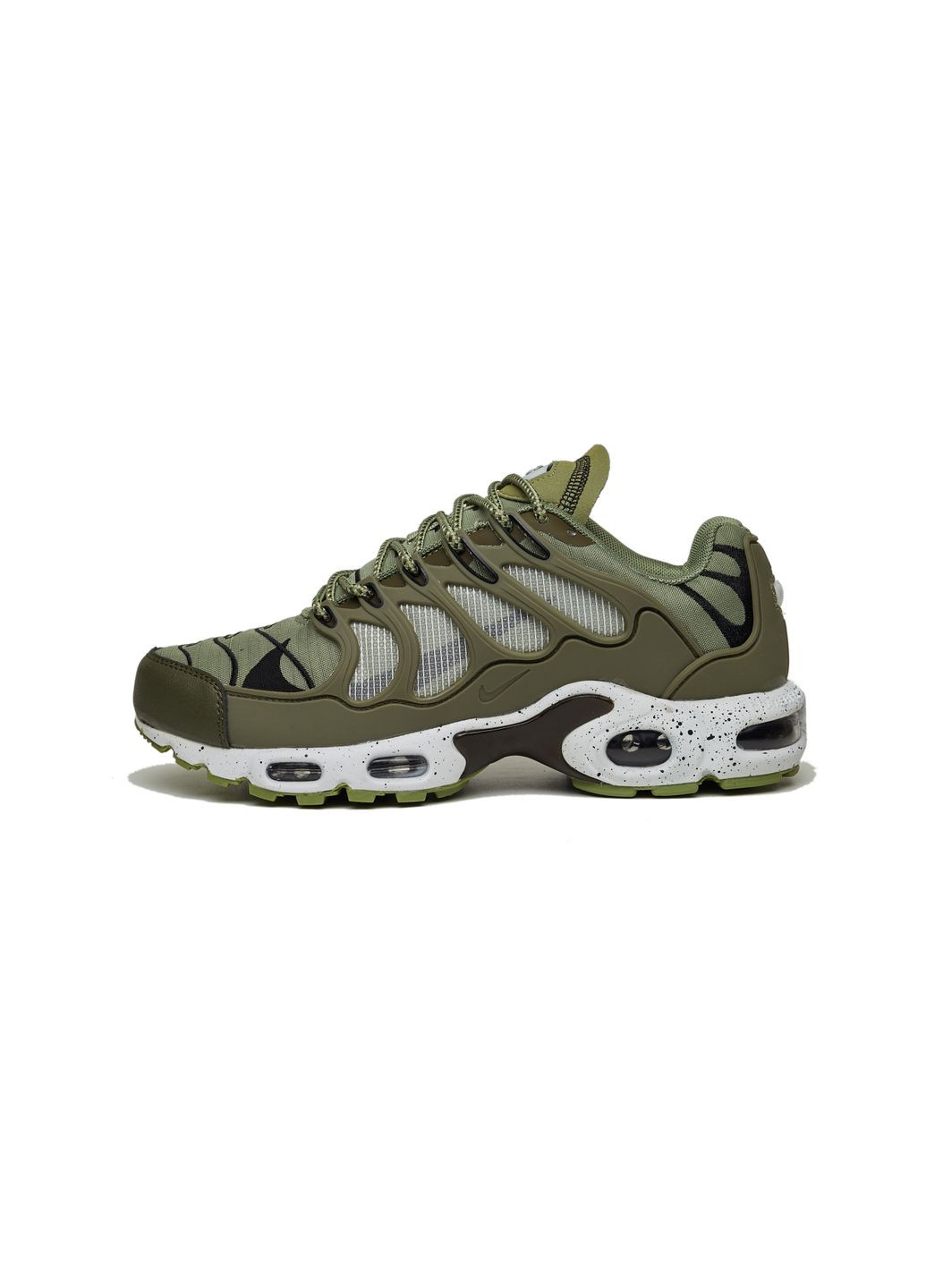Серые демисезонные кроссовки мужские nike air max terrascape plus green найк аир макс тн плюс No Brand