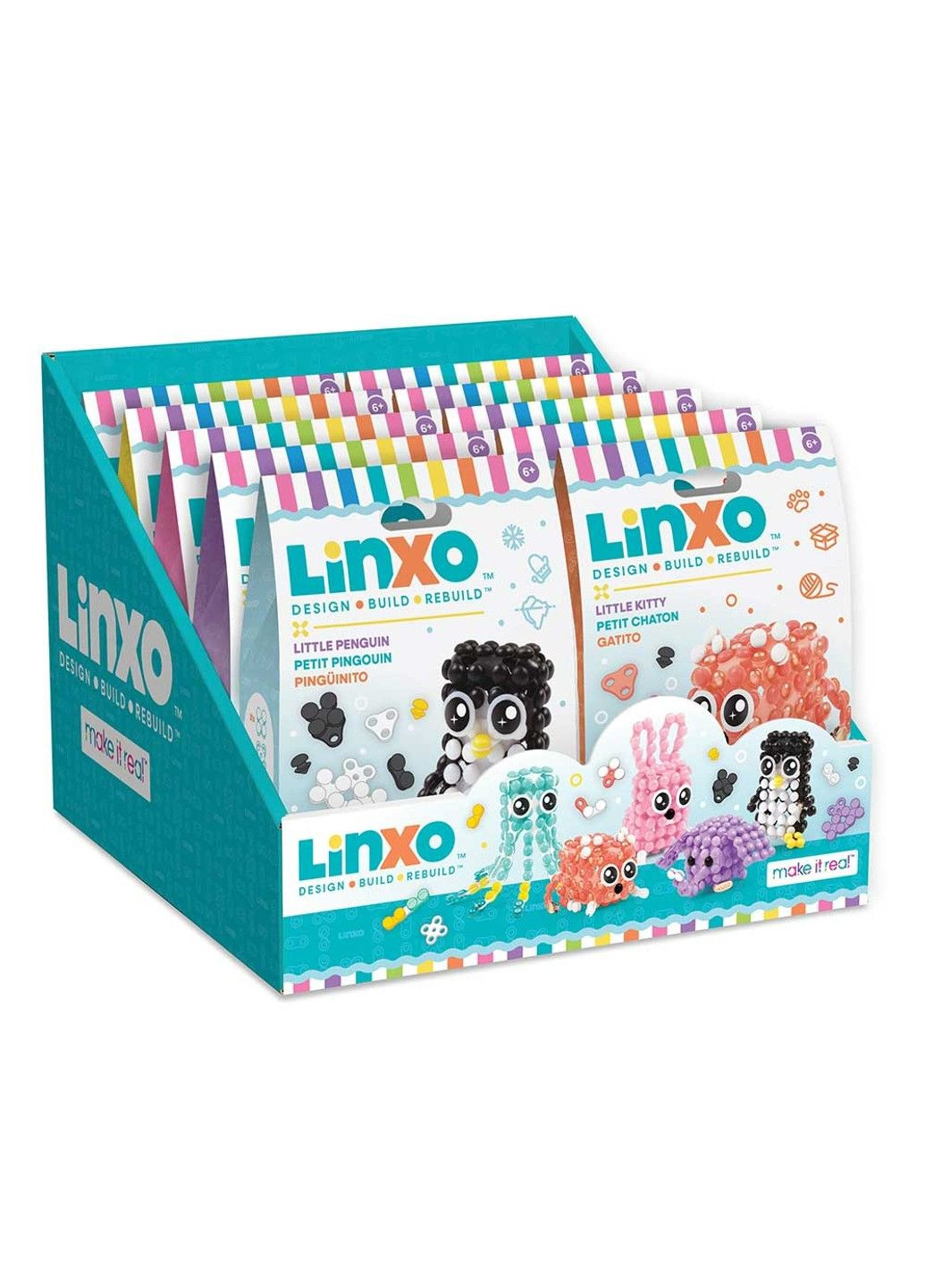 .Linxo: Набор для создания брелоков-трансформеров 'Зверята' - Котенок Make it Real (331298847)