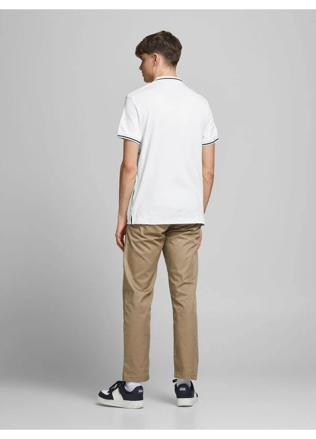 Поло JJEJERSEY POLO SS NOOS 12180891 White Jackandamp;Jones L Білий 12180891WHITE JACK&JONES (395632985)