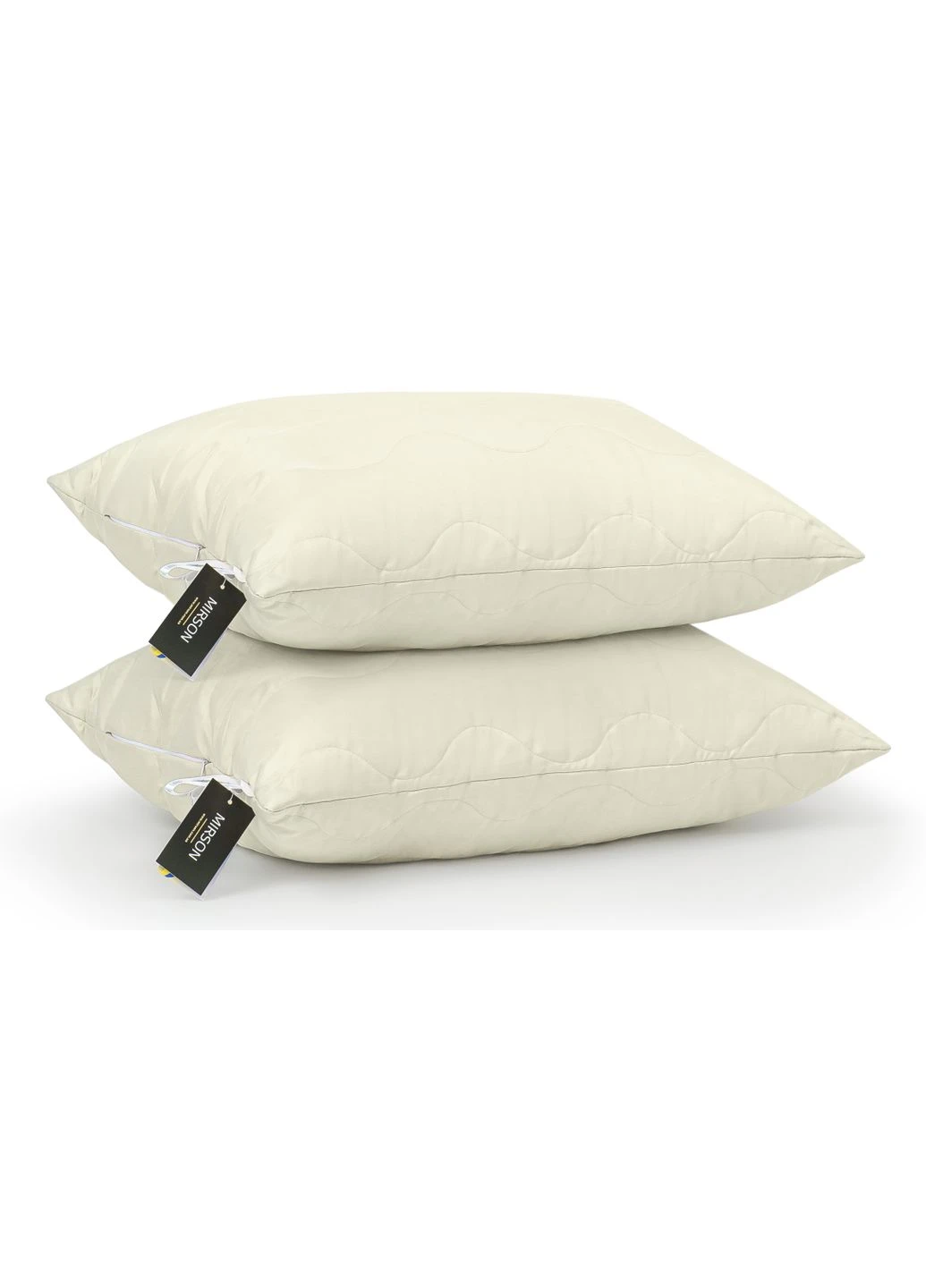 Подушка вовняна Eco Light Creamy №1611 Wool мікросатин 50*70 Mirson (398947406)
