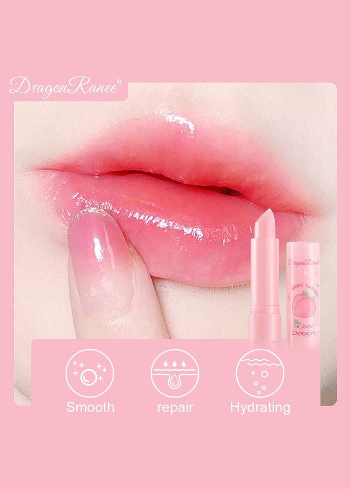 Бальзам для губ Sweet Peach Magic Lipstick з ароматом персика Dragon Ranee (315424348)