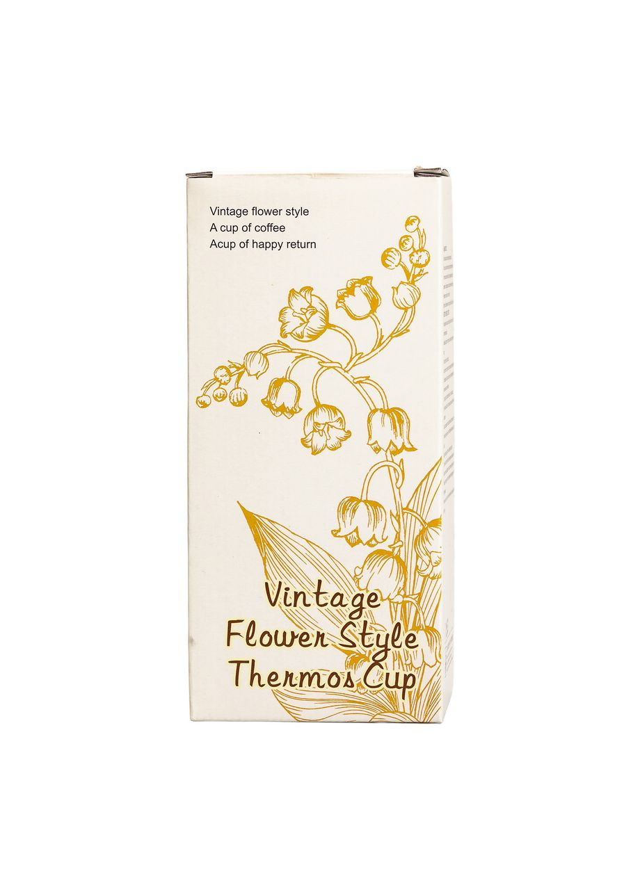 Термочашка Flower Style з ремінцем 500 мл Рожева Yiwu (360454958)