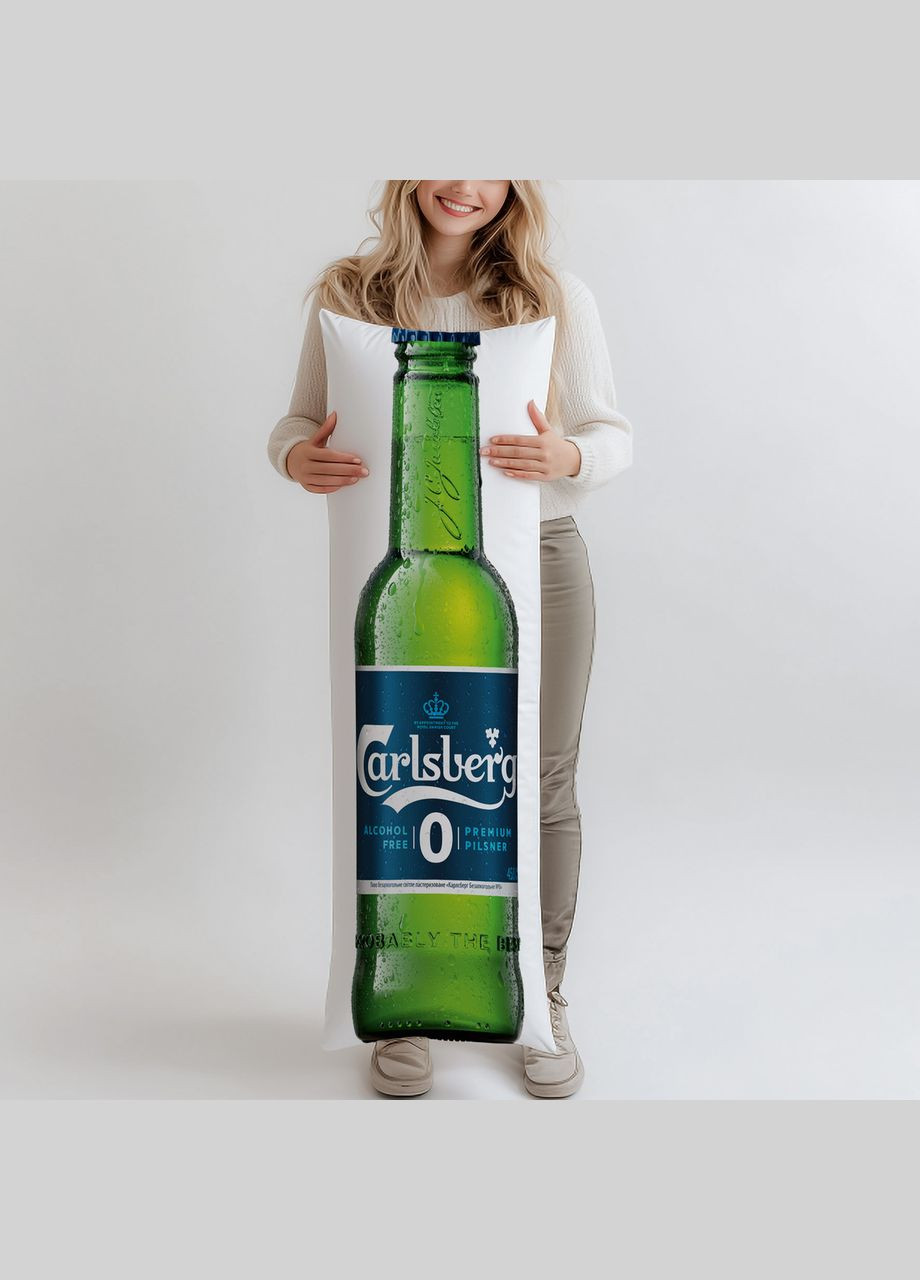 Дакимакура, пиво, Carlsberg Non Alcoholic (подушка объятия) 120*40 см No Brand (317268038)