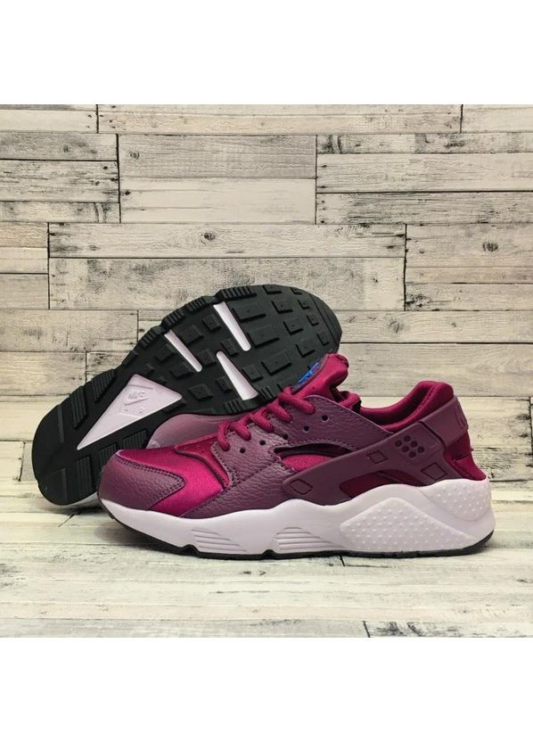 КРОССОВКИ ЖЕНСКИЕ NIKE HUARACHE BORDO НАЙК ХУАРАЧИ No Brand бордовые демисезоны (368883817)