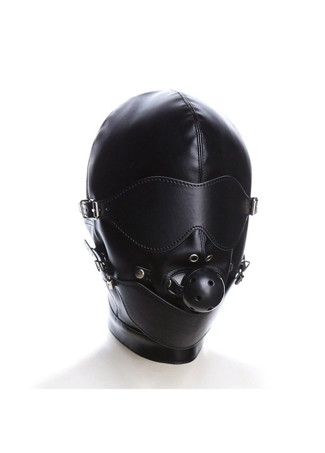 Латексний БДСМ-шолом з кляпом-кулькою We Love (284279333)