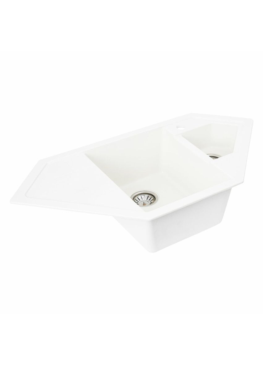 Гранитная мойка для кухни 9950 PANDORA матовая Белая Valeso (349512489)