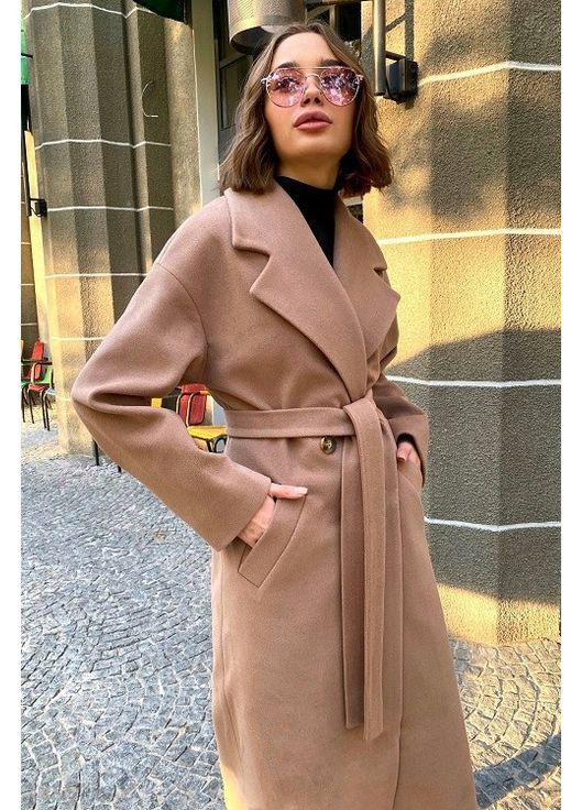 Світло-бежеве демісезонне Пальто демісезонне С38 CHICLY