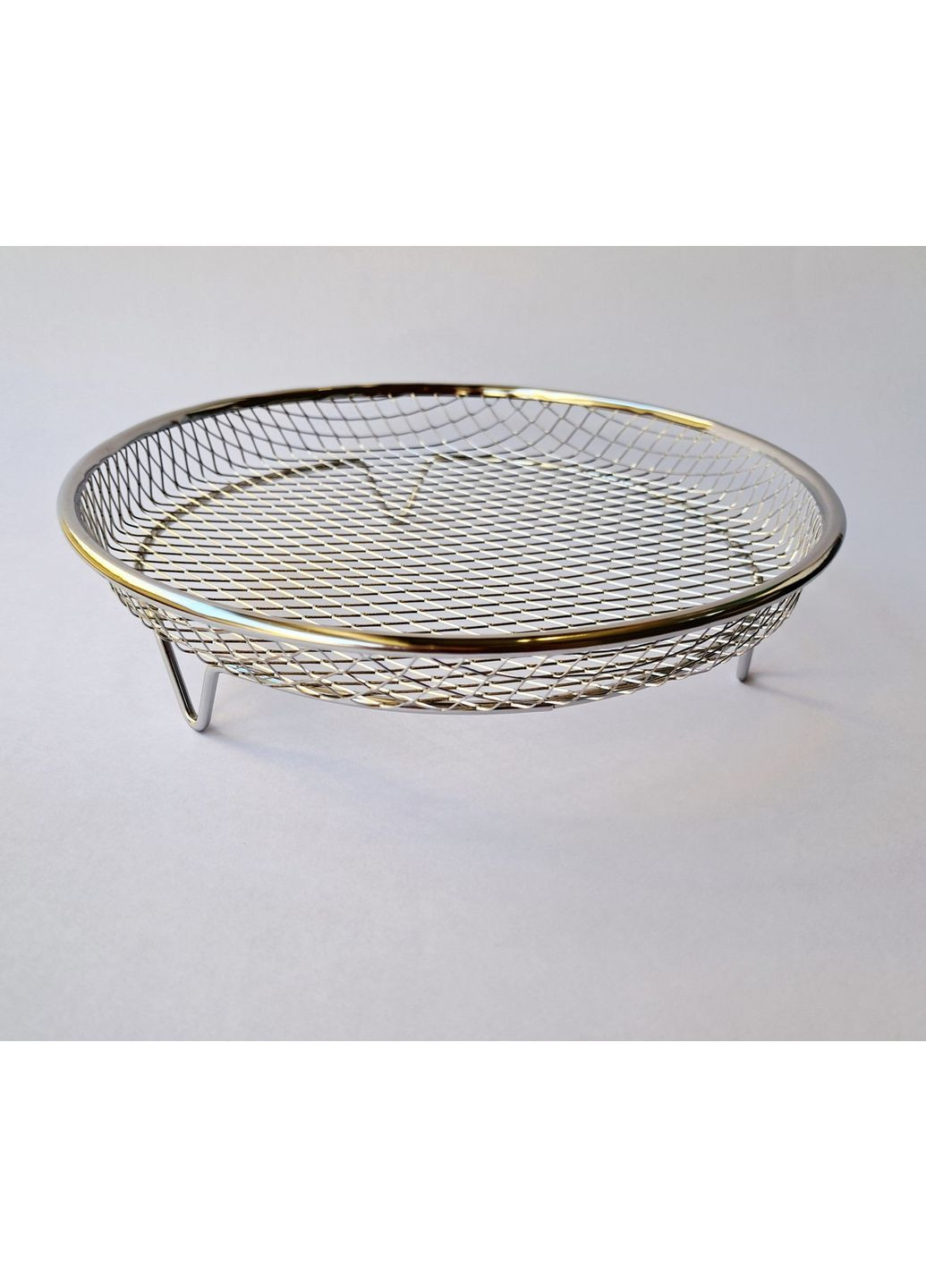 Решітка кругла з нержавіючої сталі для аерогрилю мультипечі духовки 1 шт SAN-9312 No Brand (335392126)