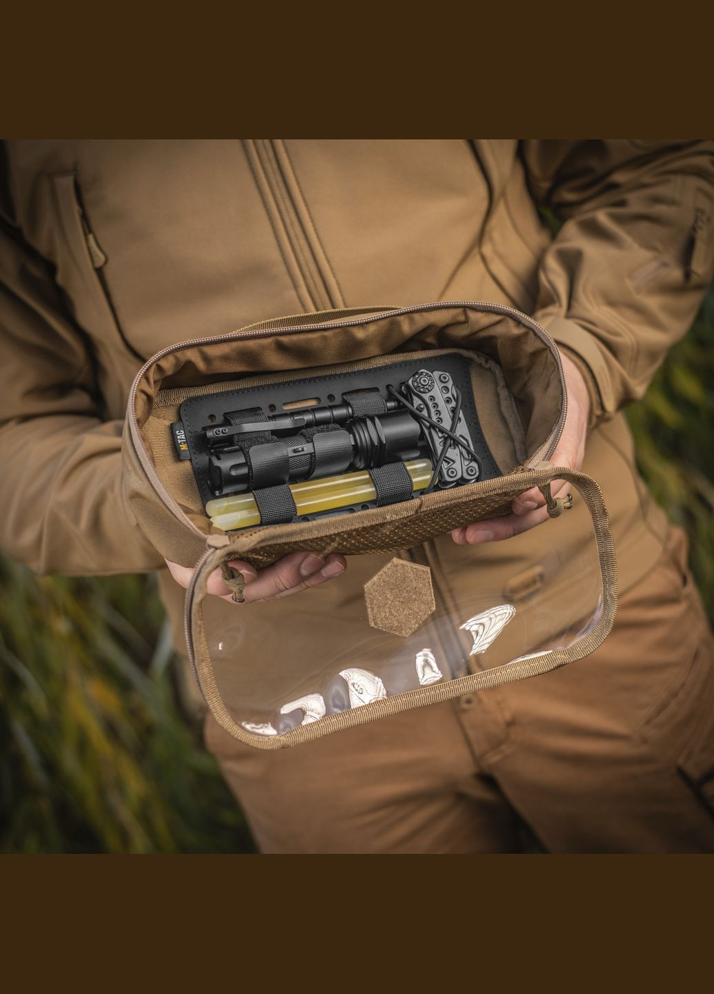 Органайзер утилитарный прозрачный Elite Medium Gen.II Coyote M-TAC (303261529)
