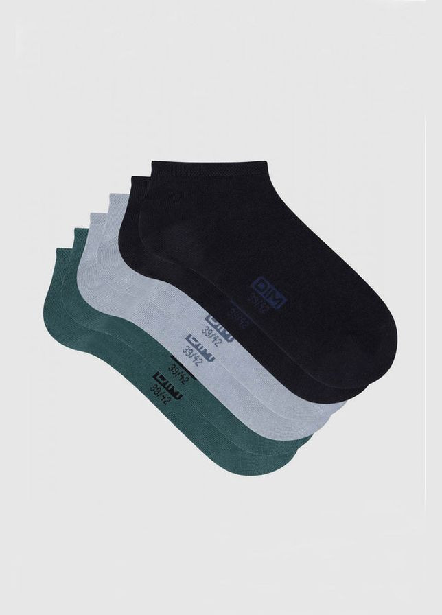 Чоловічі шкарпетки (3 пари) Dim d054d ecume/vert/bleu (284283023)