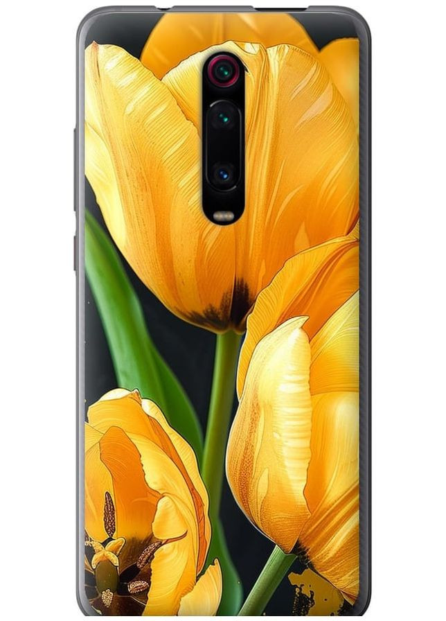 2D пластиковый чехол 'Желтые тюльпаны' для Endorphone Xiaomi Mi 9T Pro (282936153)
