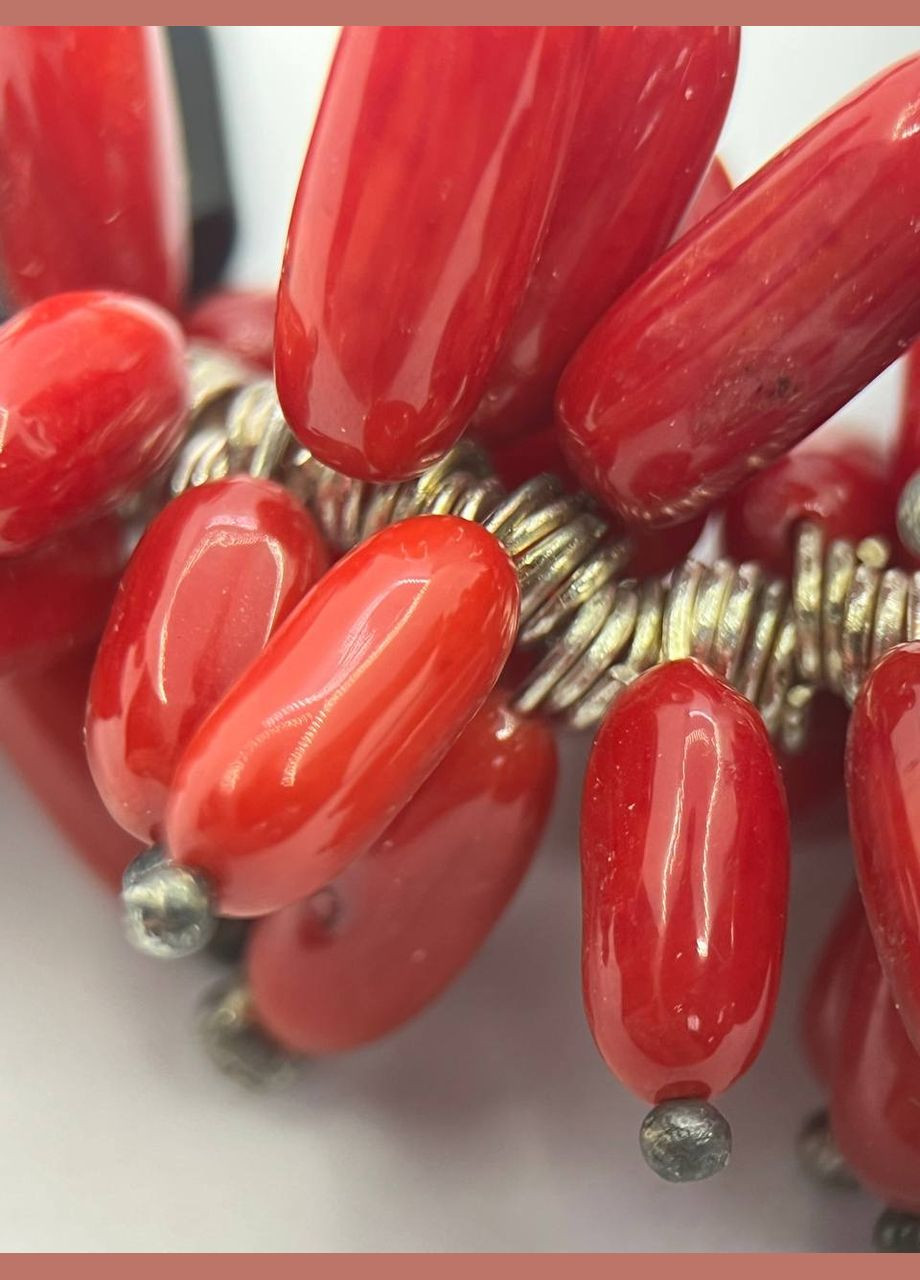 Ожерелья коралл и агат 52 см Красный 11701 No Brand (311686485)