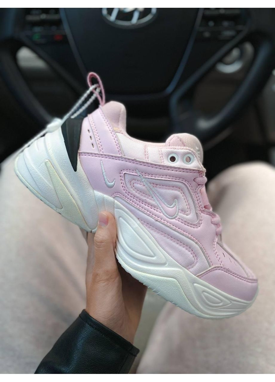 Рожеві Осінні кросівки чоловічі nike m2k tekno pink white найк м2к текно No Brand