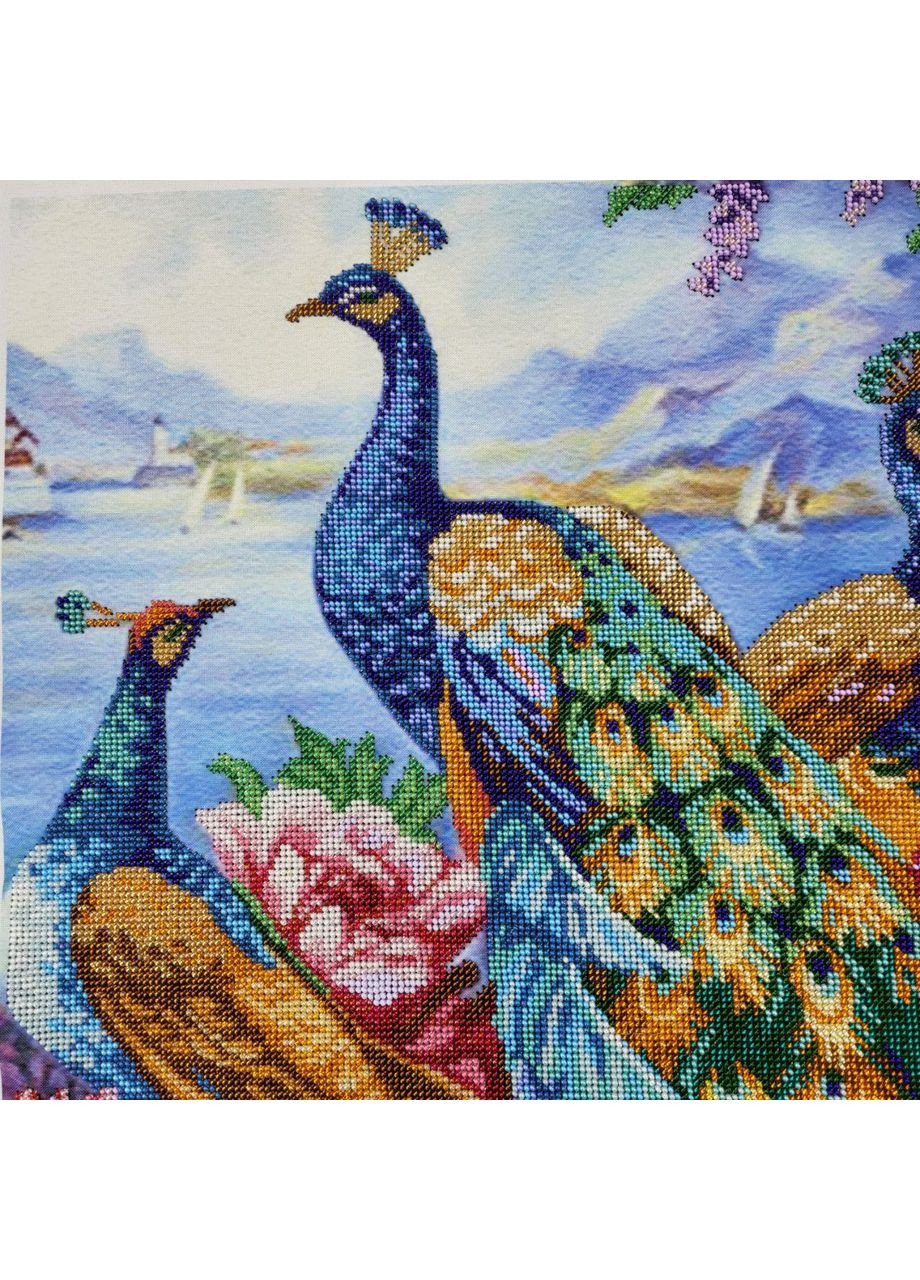 НАБОР ARHIBIS 828 Райские павлины, набор для вышивания бисером картины Dana (369666226)