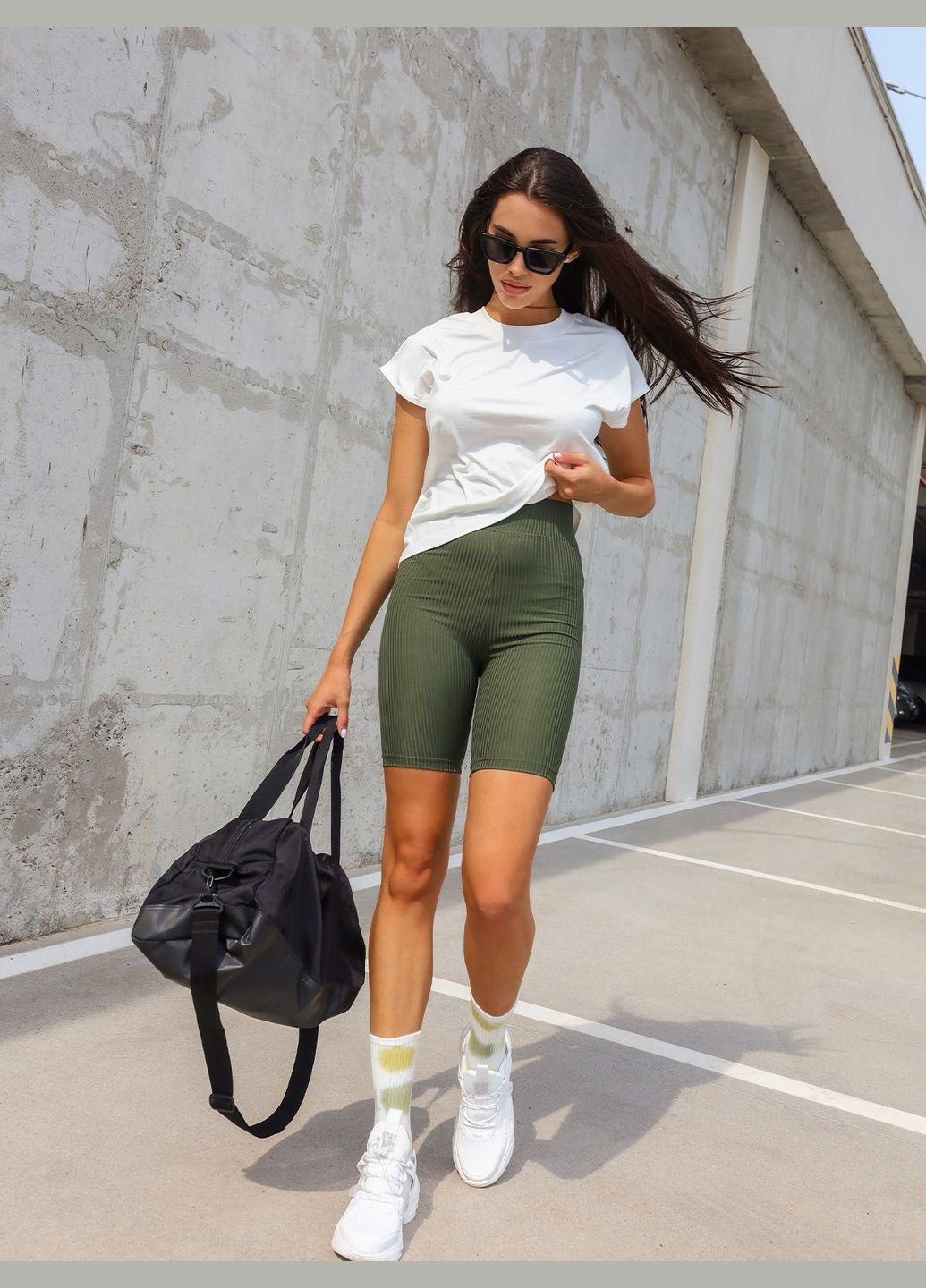 Велосипедки из фактурного трикотажа No Brand (327792537)