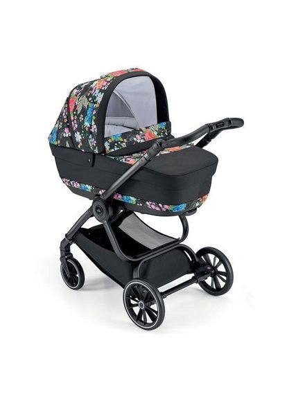 Универсальная коляска 2 в 1 Techno Milano, рама серая, черный с цветочным принтом () CAM 805T/V99/978/551K (335974040)