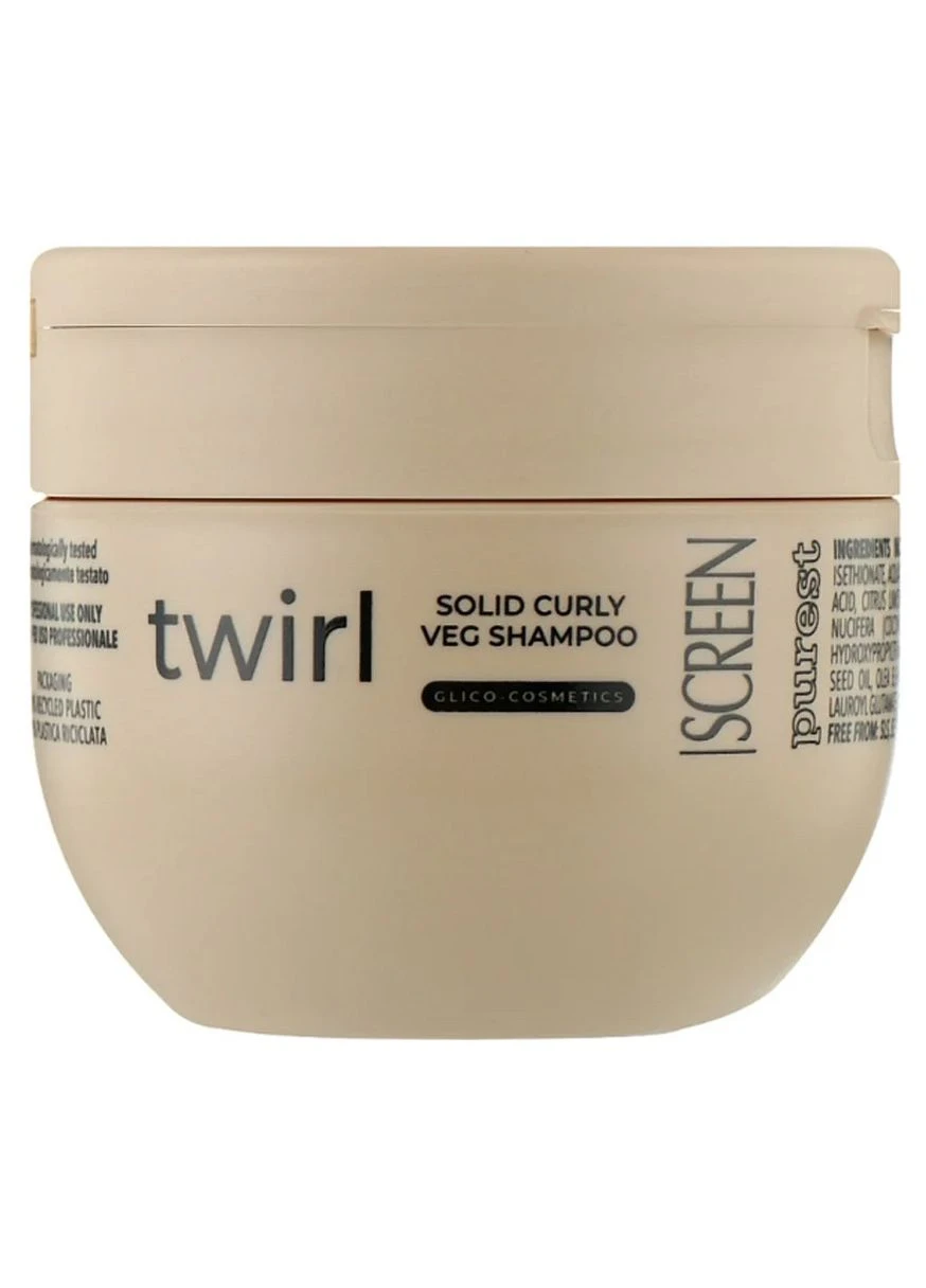 Шампунь для кучерявого волосся Purest Twirl Solid Curly Veg Shampoo, 100 мл Screen (396332963)