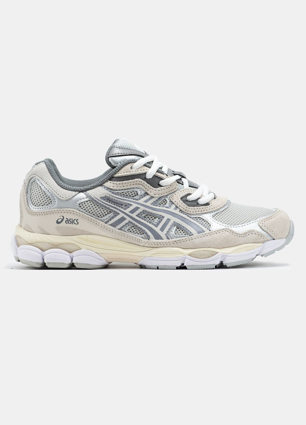 Кросівки жіночі і чоловічі Asics Gel-NYC grey beige | Асікс Гель-НЮК сірі демісезони (316706300)
