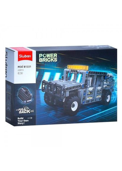 Конструктор Машина серая 228 деталей (M38-B1331) Sluban (370624596)